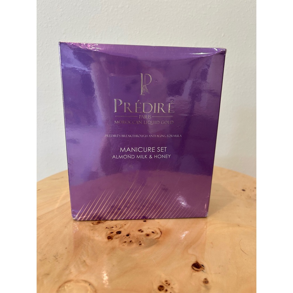 Predire Paris Moroccan Liquid Gold Manicure Set Almond Milk & Honey New Sealed